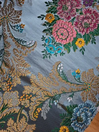 Tela bordada seda 70x45cm