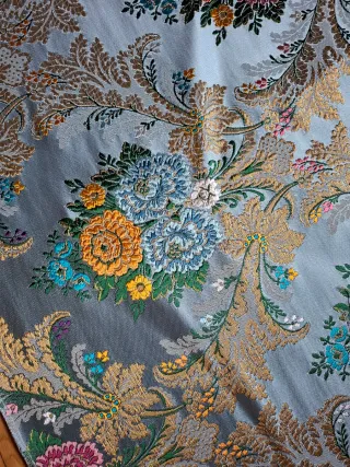 Tela bordada seda 70x45cm