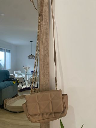 Bolso marrón dorado pequeño