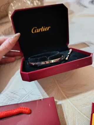 Pulsera Cartier plateada