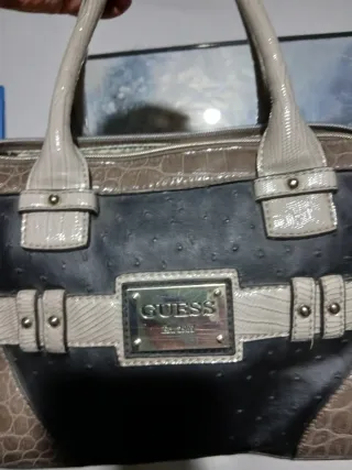 Borsa Guess nera e marrone