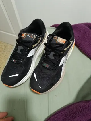 Diadora Bambas Running Negro Naranja