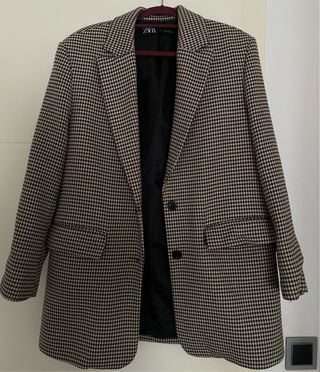 Blazer Zara estampado pata de gallo