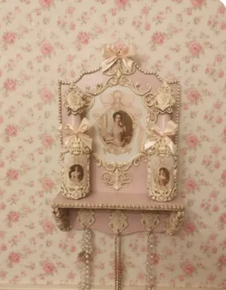 Expositor Rosa con 2 Frasquitos