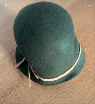 Sombrero vintage mujer fieltro verde