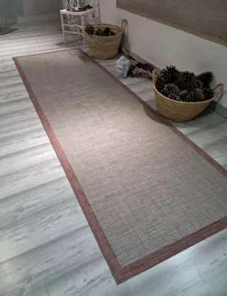 Tappeto in vinile Teplon Premium grigio/terracotta