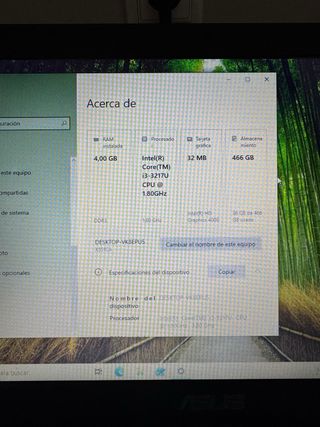 Portátil ASUS i3-3217U