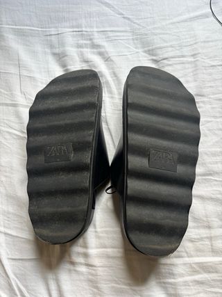 Mules Zara Talla 36 Negro