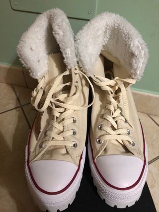 Converse All Star invernali beige 44 nuove