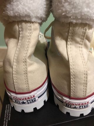 Converse All Star invernali beige 44 nuove