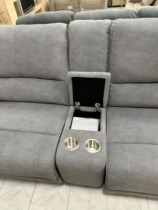 Sofá Rinconera Gris Grande