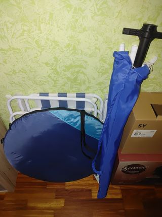 Conjunto Playa o picnic: Mesa Plegable, Sillas...