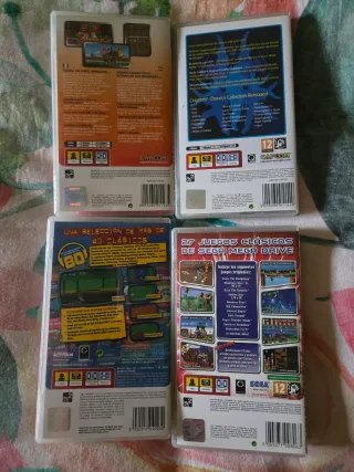 Consola Sony PSP AZUL bibrante + 4 Juegos