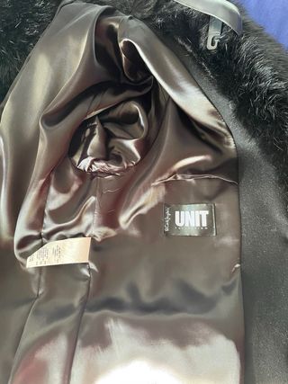 Abrigo largo fiesta lana negro T.42/44