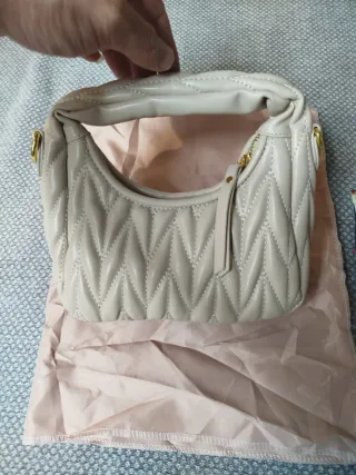 Bolso mujer beige nuevo