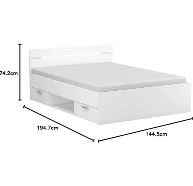 Cama modelo Michigan de Demeyere en color blanco.
