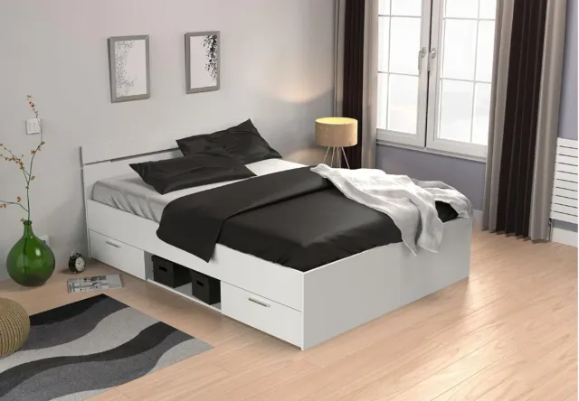 Cama modelo Michigan de Demeyere en color blanco.