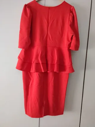 Vestido fiesta curvy rojo talla XXXL