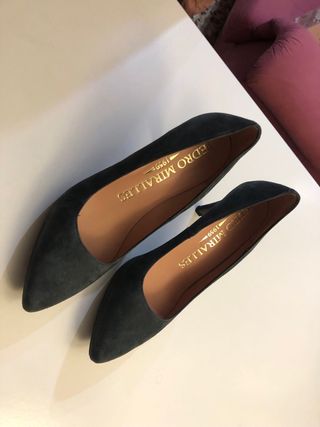 Zapatos de fiesta Pedro Miralles antracita gris