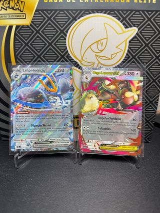 Cartas Pokémon Mega-Lopunny EX y Empoleon EX.