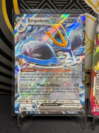 Cartas Pokémon Mega-Lopunny EX y Empoleon EX.