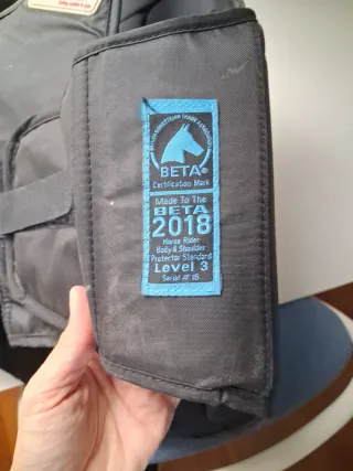 Chaleco de equitación negro