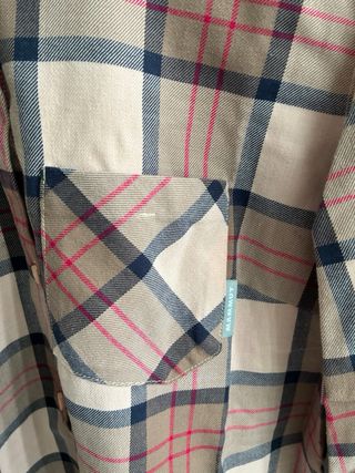 Camisa cuadros MAMMUT beige y rosa SOLO ENVÍO