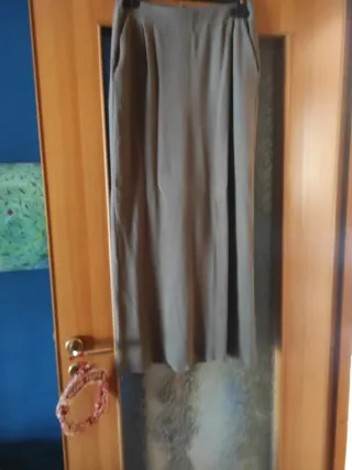 Gonna lunga invernale donna grigia