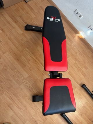 Banco de musculación con rack