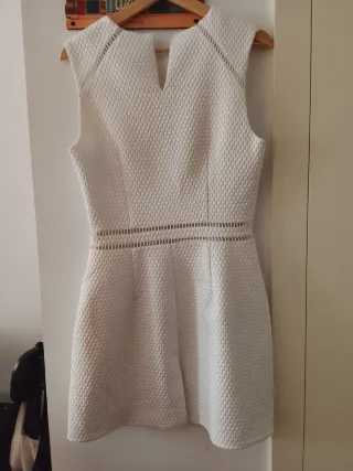 Vestido Mango Blanco Talla M