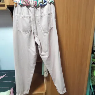 Set 2 Pantalones Buggy Cintura Fruncida.