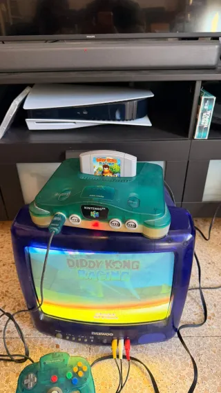 Nintendo 64 Turquesa Transparente