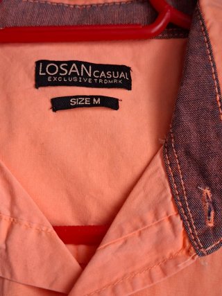 Camisa Losan Talla M color salmón