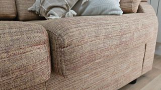 Sofá 2 plazas beige/marrón 1.5m