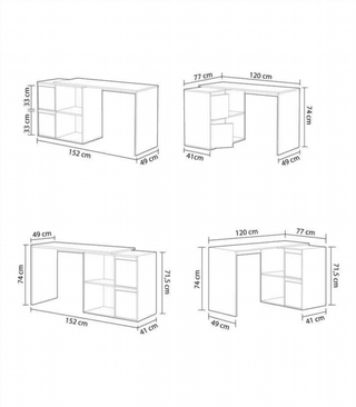 Escritorio Multiposición Gio.Blanco artik