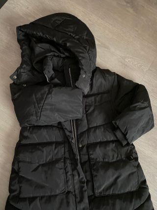 Chaquetón niña Zara pluma talla 6