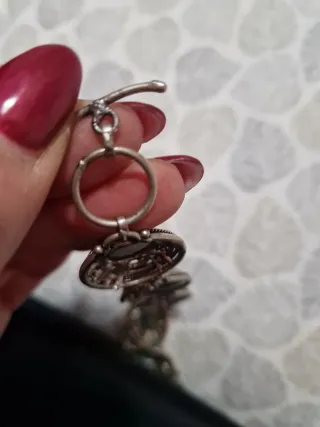 Bracciale Argento con Pietre Verdi