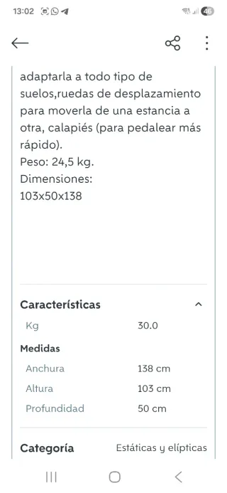 Bicicleta Estática Decathlon