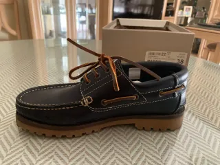 Zapatos náuticos piel azul marino T39