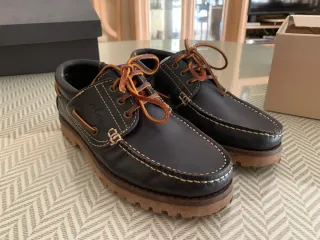 Zapatos náuticos piel azul marino T39