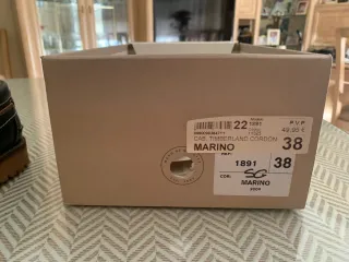 Zapatos náuticos piel azul marino T39