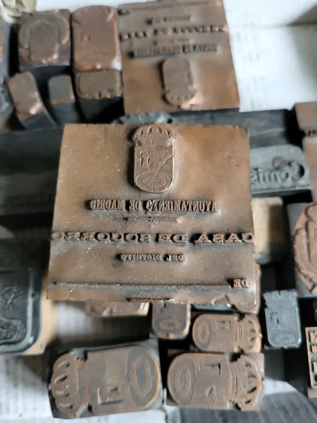 Lote Estampaciones Cobre Macizo