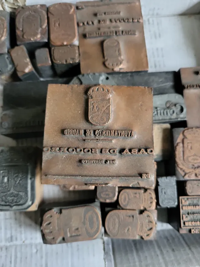 Lote Estampaciones Cobre Macizo