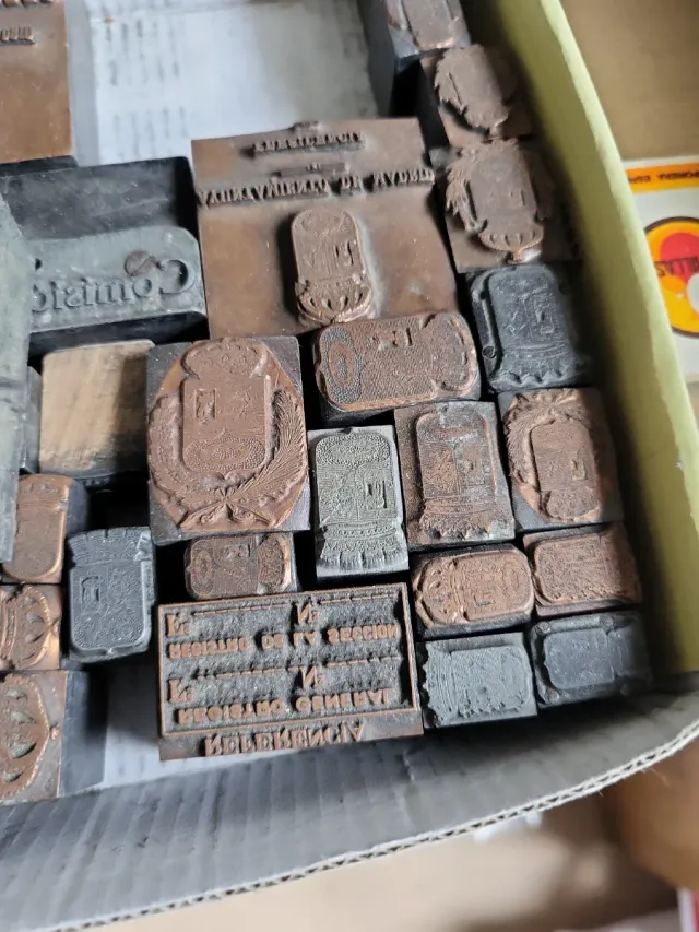 Lote Estampaciones Cobre Macizo