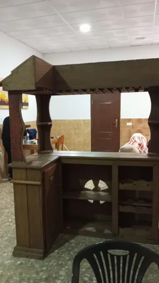 Mueble bar madera int, Ext  tipo mexicana