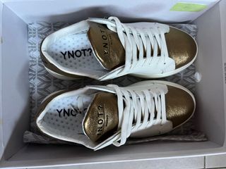 Scarpe YNOT? donna oro e bianche