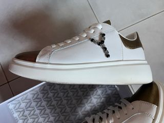 Scarpe YNOT? donna oro e bianche