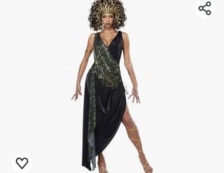 Disfraz de Sedusa para mujer con tocado de serpien