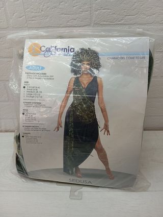 Disfraz de Sedusa para mujer con tocado de serpien