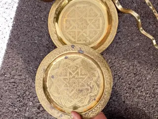 Lote Decoración Marroquí: Portavelas y Lámpara